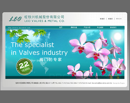 LEO VALVES & METAL CO._橘子軟件網頁設計高雄